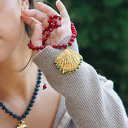 Ocean Stone Pearl Necklace